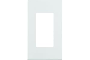 Leviton 1-Gang Decora Plus Screwless Wall Plate, 80301-SW, White