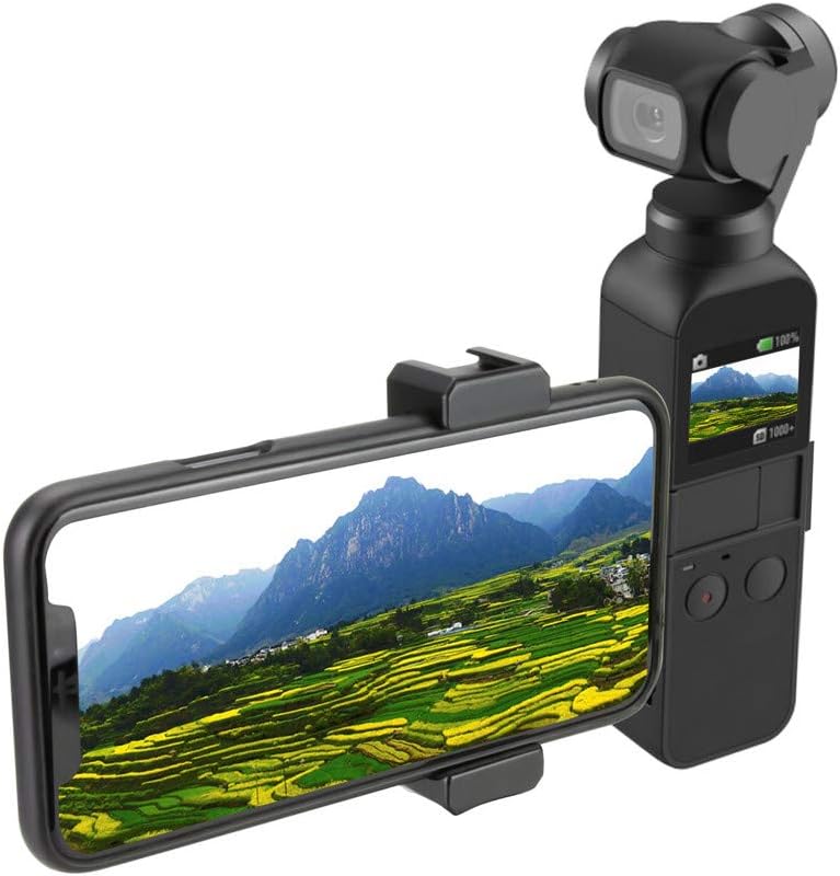 Vacally Handheld Holder Bracket for DJI OSMO POCKET Accessories Smartphone Holder Mount Bracket for DJI OSMO Pocket Gimbal