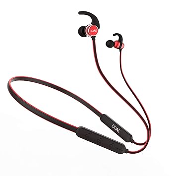 boAt Rockerz 255 Sports Wireless Headset with Super Extra Bass, IPX5 Water & Sweat Resistance, Qualcomm Chipset and Up to 6H Playback (Raging Red)