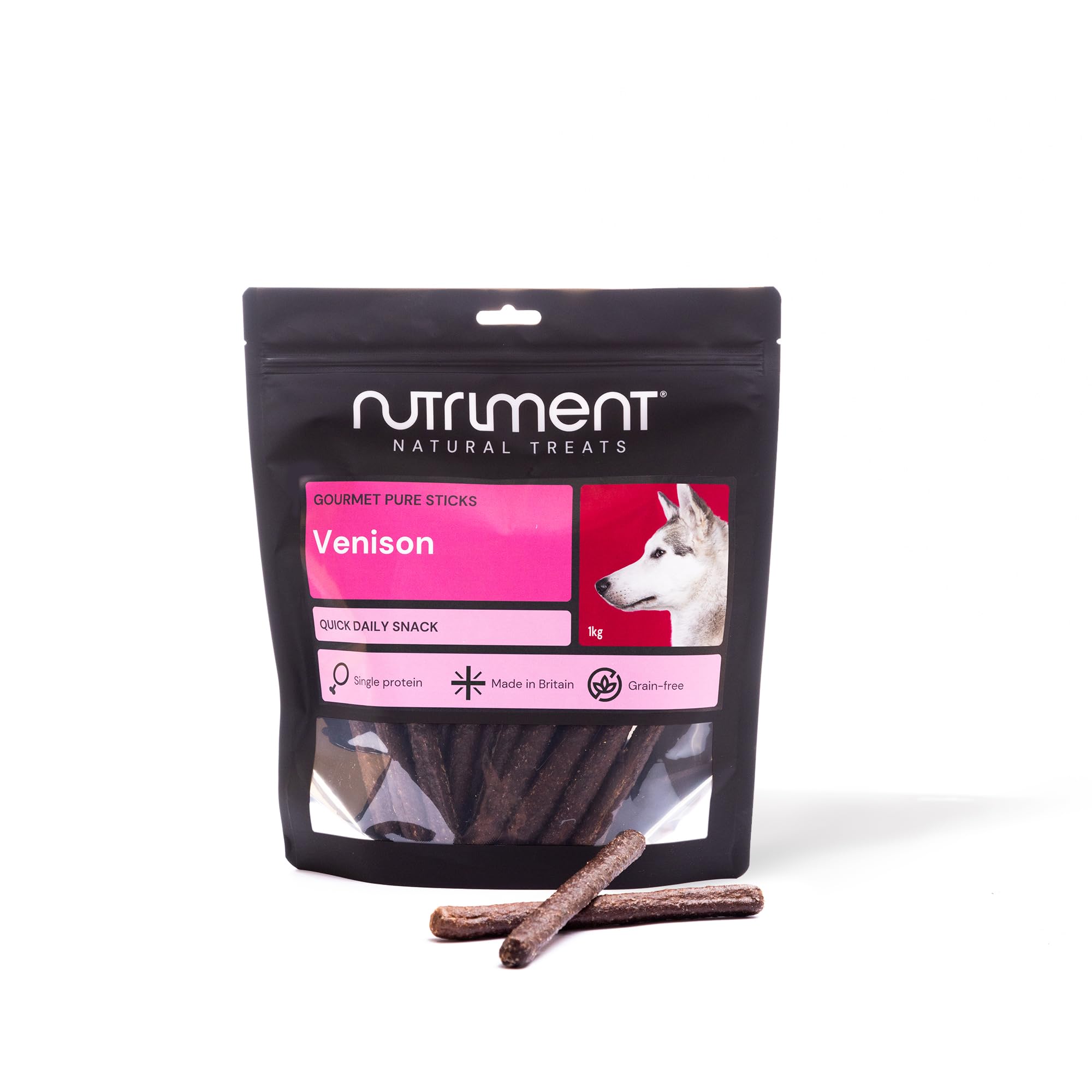 Natural Treats Venison Sticks (1kg) 100% Venison, Single Protein Grain Free Sticks