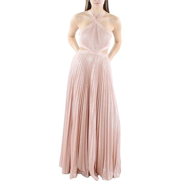 Amazon.com: BCBG Pleated Halter Gown Black Combo 8 : Clothing, Shoes &  Jewelry