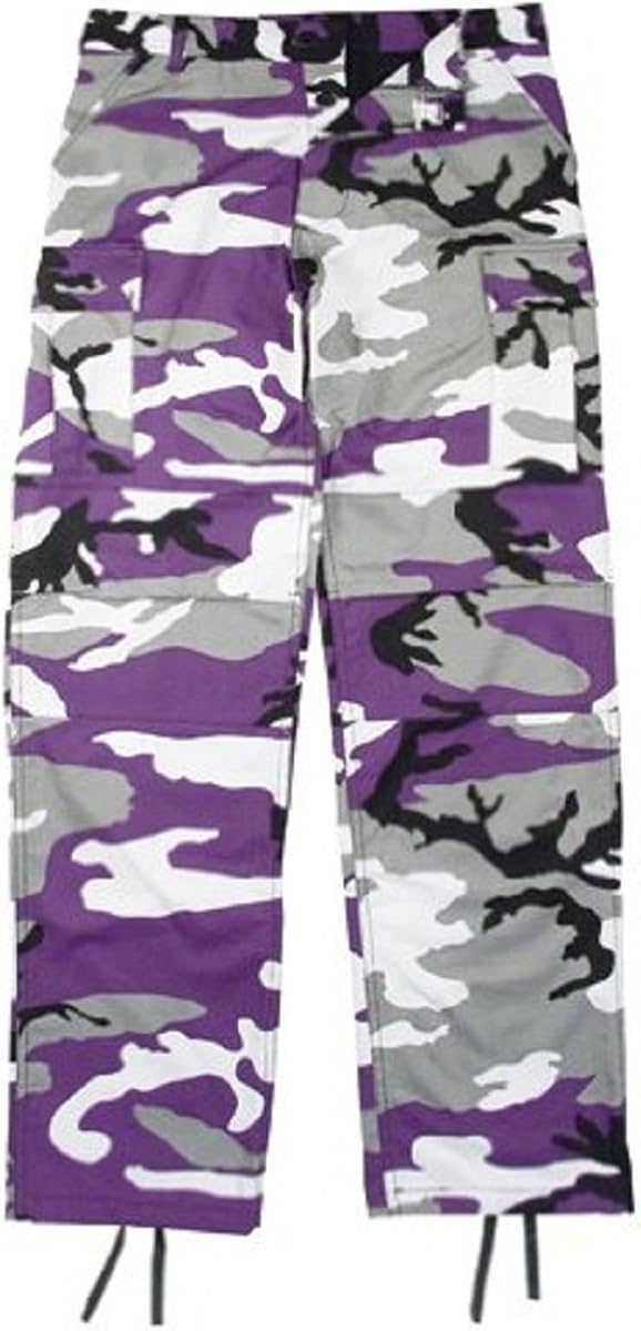 Kids Purple Camouflage BDU Pants 