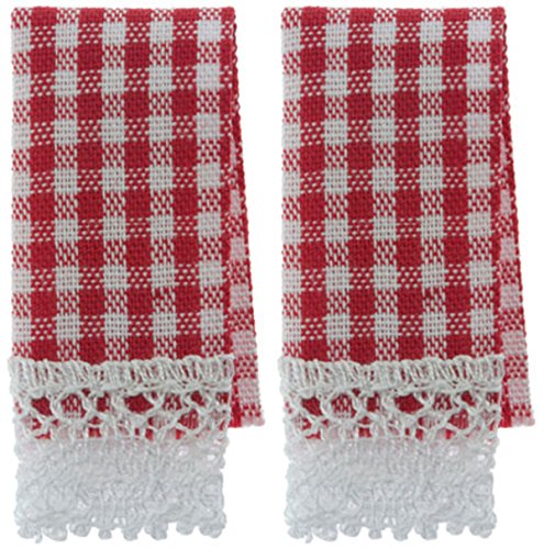 Dollhouse Miniature Kitchen Dish Towels by Barbara O039;Brien