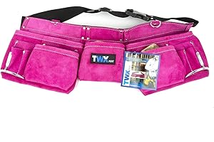 Toolway Pink Leather Carpenter Apron