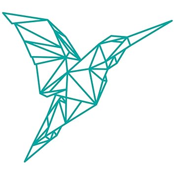 Wandkings Wandtattoo Origami Style Kolibri 130 X 115 Cm