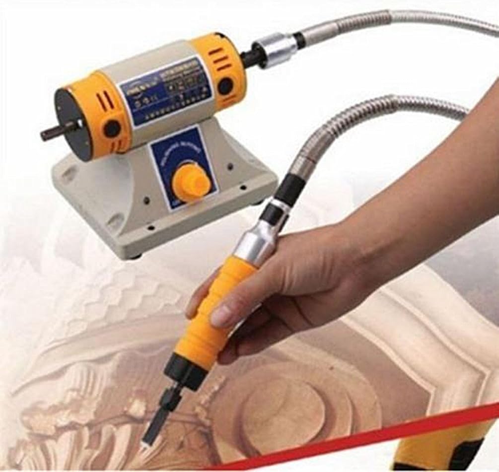 YUCHENGTECH Electric Wood Chisel Carving Tool Electric Woodworking Chisel Machine (Host +Chisel + shaft)
