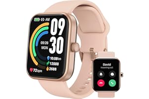 TOZO S3 Smart Watch (Answer/Make Call) Bluetooth Fitness Tracker with Heart Rate, Blood Oxygen Monitor, Sleep Monitor IP68 Waterproof 1.83-inch HD Color for Men Women Compatible iPhone & Android