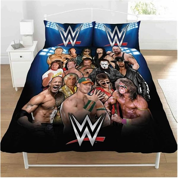 WWE 50 Percent Cotton/50 Percent Polyester Full Legends Duvet Set ,  multicoloured : Amazon.ca: Home