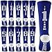 BABIBEAN Knee High Football/Basketball Crew Socks For Kids Blue/White 8-12 Age Size M