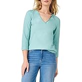 NIC+Zoe Womens 3/4 Sleeve Roll V TeeT-Shirt
