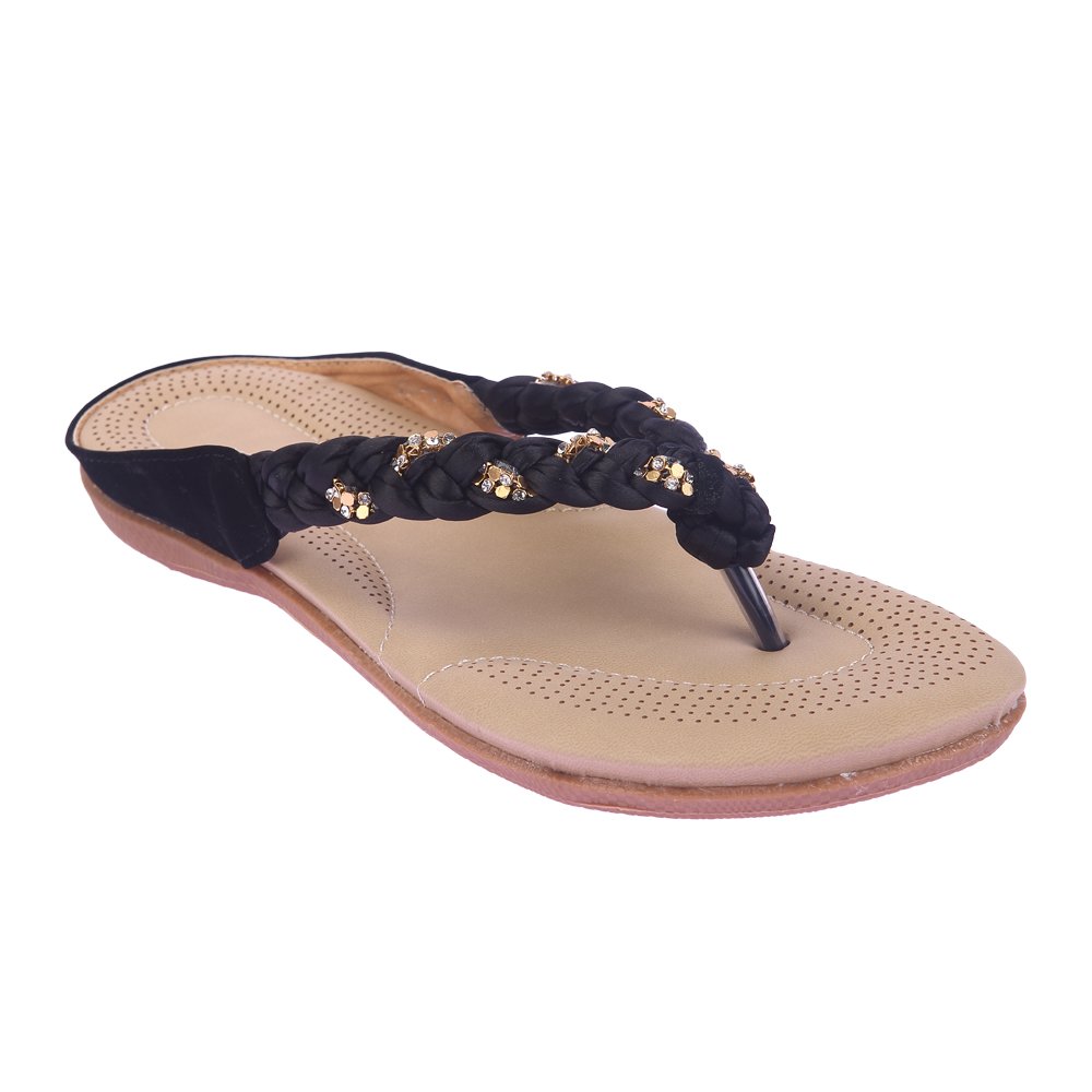 lotusfeet women black comfort chapple