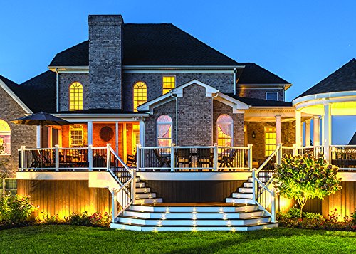 LED Stair Light- Classic White, (4- pack), WTRISERLED4PKC