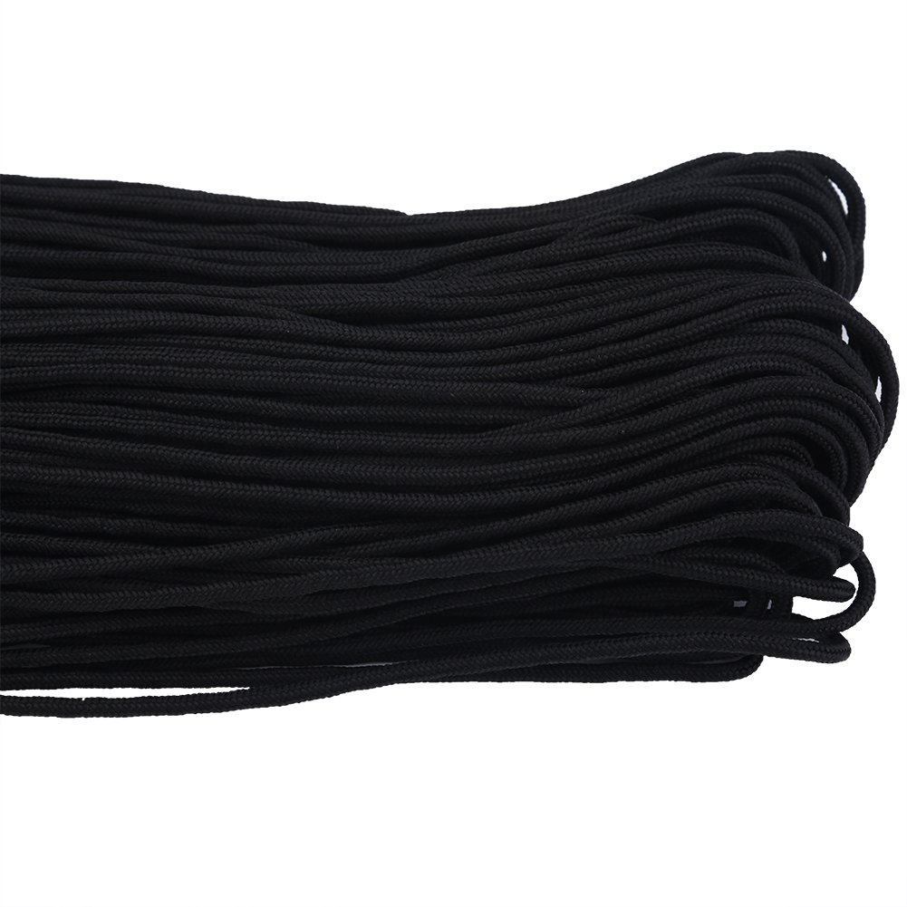 SUNGOOYUE Compact 2mm Dia Paracord 100M/330Feet Wear Resistant Climbing with Wide Applications for Equipment Tying (Black)