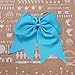 FASOTY 20PCS 8'' Large Cheer Hair Bows Ponytail Holder Elastic Hair Ties For Women and Girls