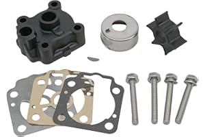SEASIERRA Boat Marine 3T5-87322-3 Water Pump Impeller Kit for Tohatsu Nissan 40 50 HP 4 Stroke TLDI Outboard MD40A MD40B MD40B2 NSD40B MFS40A MD50A MD50B MD50B2 NSD50B MFS50A Motors Replace 3T5-87322-0