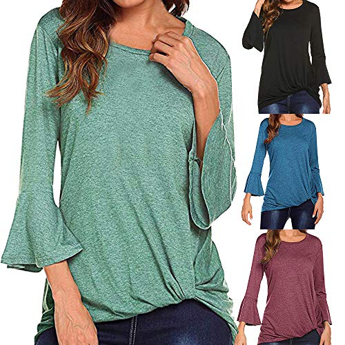 Appoi Christmas Dress Women's Paisley Long Sleeve Henley Batwing V Neck Pleated Casual Flare Tunic Blouse Shirt (Black, 2XL)