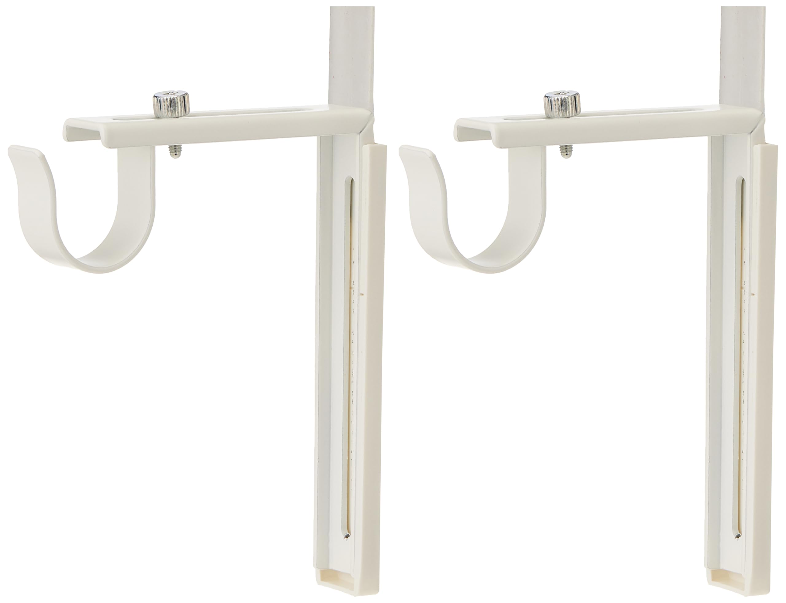 Ikea Curtain Rod Holder Bracket Wall/Ceiling Set of 2 Steel White