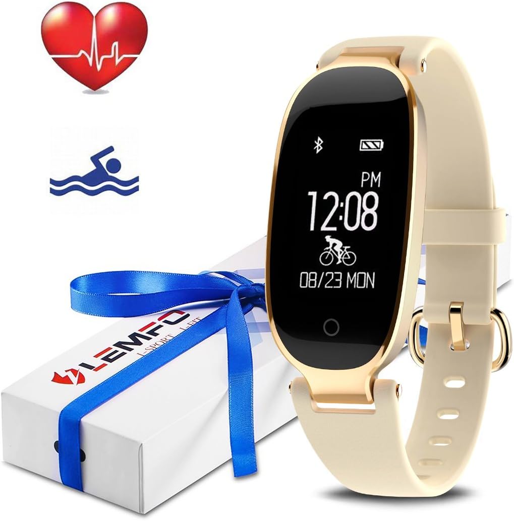 LEMFO Fitness Tracker Heart Rate Monitor Women Swimming Waterproof Activity Tracker Smartband Sleep Monitor Pedometer Smart Bracelet Wristband