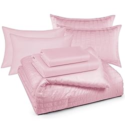 CozyLux Full/Queen Seersucker Comforter Set with