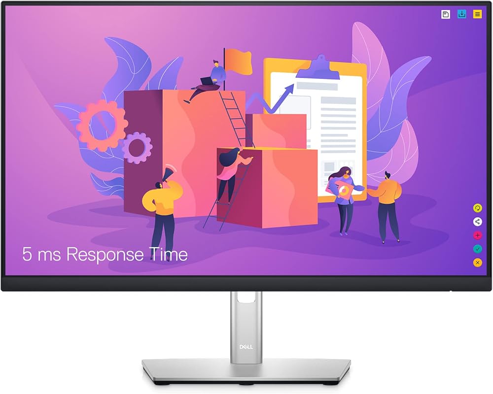 Dell P2422H 24 Inch Full HD IPS Monitor 5ms 99% sRGB 60Hz DisplayPort HDMI