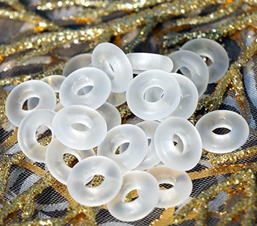 Matte White Flat Ring Beads Matte White Round Czech Glass Beads White O Beads White Roller Beads Flat Round Beads 10mm x 2mm 26pc