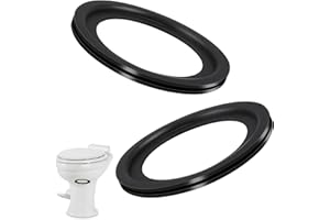 FlyCoco 2 Pack RV Toilet Seal, RV Toilet Flush Seal Gasket Replacement for Dometic 300 310 320, Replace Part 385311658, Solve The Leakage Problem