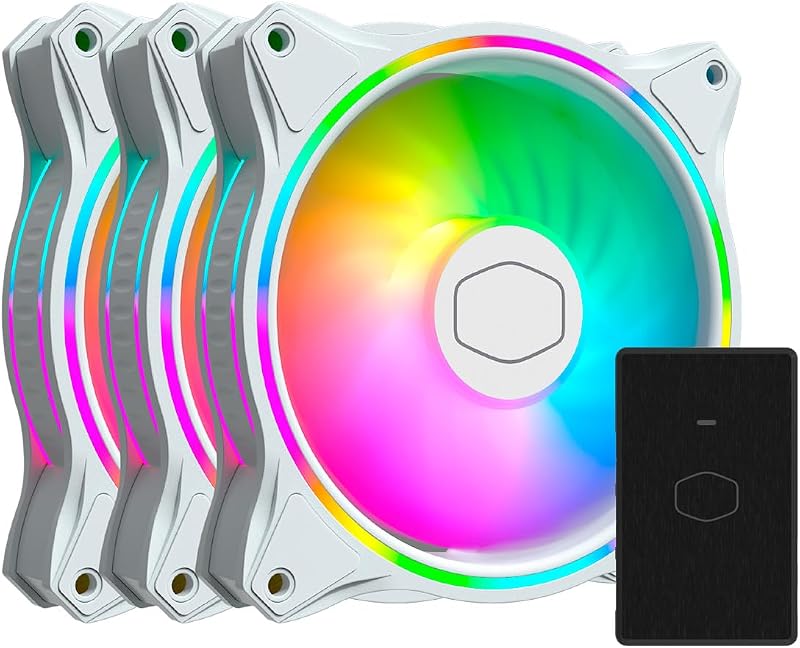 Cooler Master MasterFan 3n1 MF120 Halo ARGB White Edition
