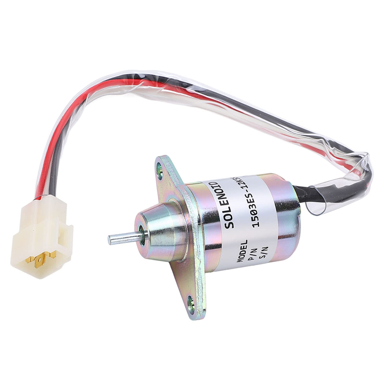 Aramox Fuel Shut Off Solenoid Valve, 12V Fuel Shut Off Solenoid Valve 1503ES 12K5SUC5S Replacement for 355D Lawn Tractor