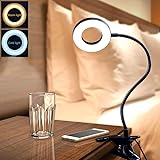 LED Klemmleuchte Bett Leselampe Kleine Schreibtischlampe Klemmlampe