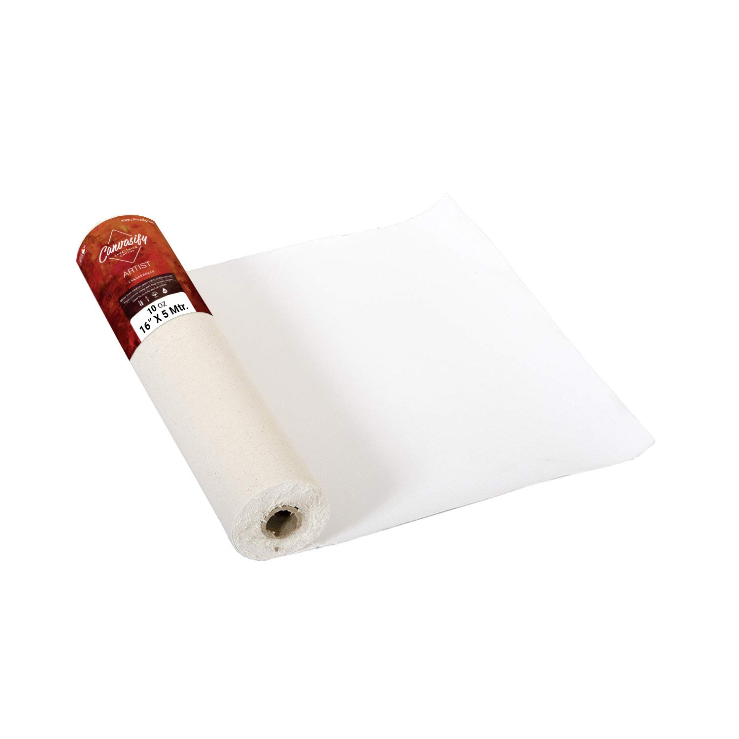 Canvasify 10oz Primed Cotton Canvas Roll 5 mtr (16"X5mtr) Amazon.in Office Products