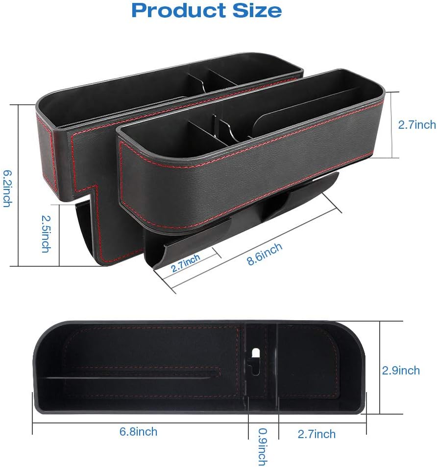 Prevent Lost Items with Gap Fillers and Side Pockets