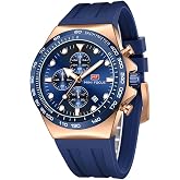 AIMES Watch for Men Sport Military Waterproof Chronograph Mens Watches Analog Quartz Big Face Classic Stylish Fashion Casual Designer Business Work Wrist Watch Elegant Gift for Men