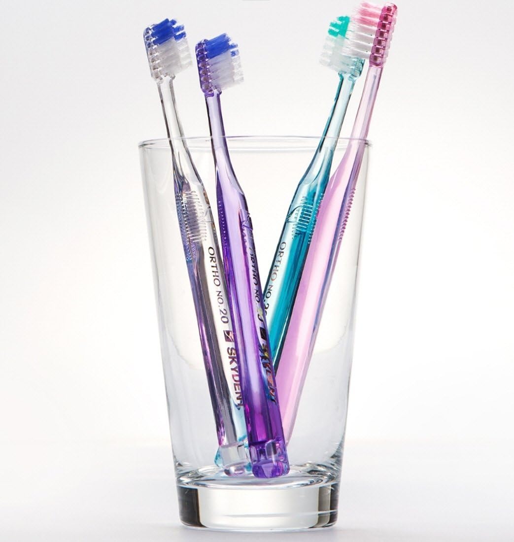 Sky Orthodontic Toothbrushes[2 Packs] V Trim Cleaning for Braces Wires Brackets (Ortho NO.33 Soft): Health & Personal Care