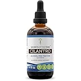 Secrets of the Tribe Cilantro Alcohol-Free Liquid Extract, Cilantro Dried Leaf Tincture Supplement (4 FL OZ)