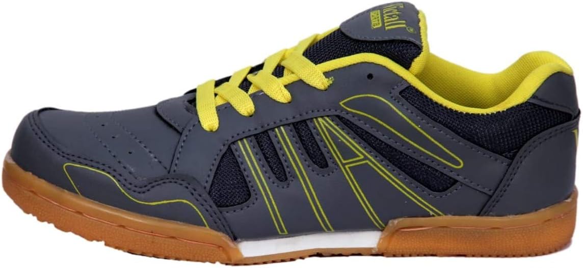 Unisex PVC Mesh Badminton Shoes_Grey