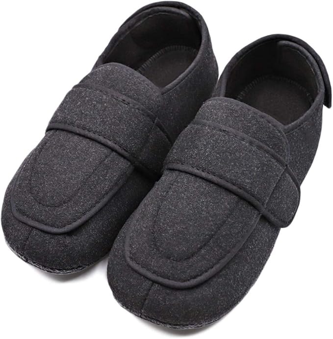 Mens Extra Extra Wide Slipper Orthopaedic Adjustable Diabetic Edema