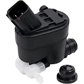 HiSport 98510-2W500 Windshield Washer Pump | Replace 98510-4Z000 | Compatible with Genesis GV70/GV80 Hyun Elantra GT Santa Fe/Fe Sport/Fe XL Veloster Kia Carnival/Seltos/Sportage/Telluride