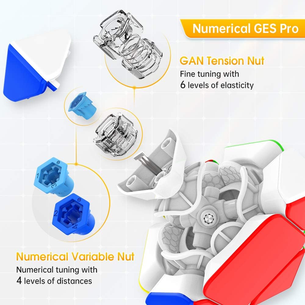 GAN Skewb, 8 Magnets Speed Gans Magic Cube Puzzle Cube Toy (8 Magnets Standard Version), 2.2 inches - Image 3