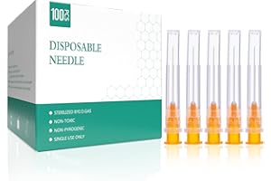 Hyddeb 25 Gauge 1 Inch Industrial Dispensing Accessories,Individual Package,Pack of 100