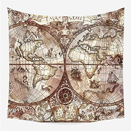 Linmi Loartee Mysterieux Chat Noir Astrologie Motif Tapisserie Sorcellerie Mandala Imprimer Image Tissu Tenture Decoration 150 100cm Amazon Fr Cuisine Maison