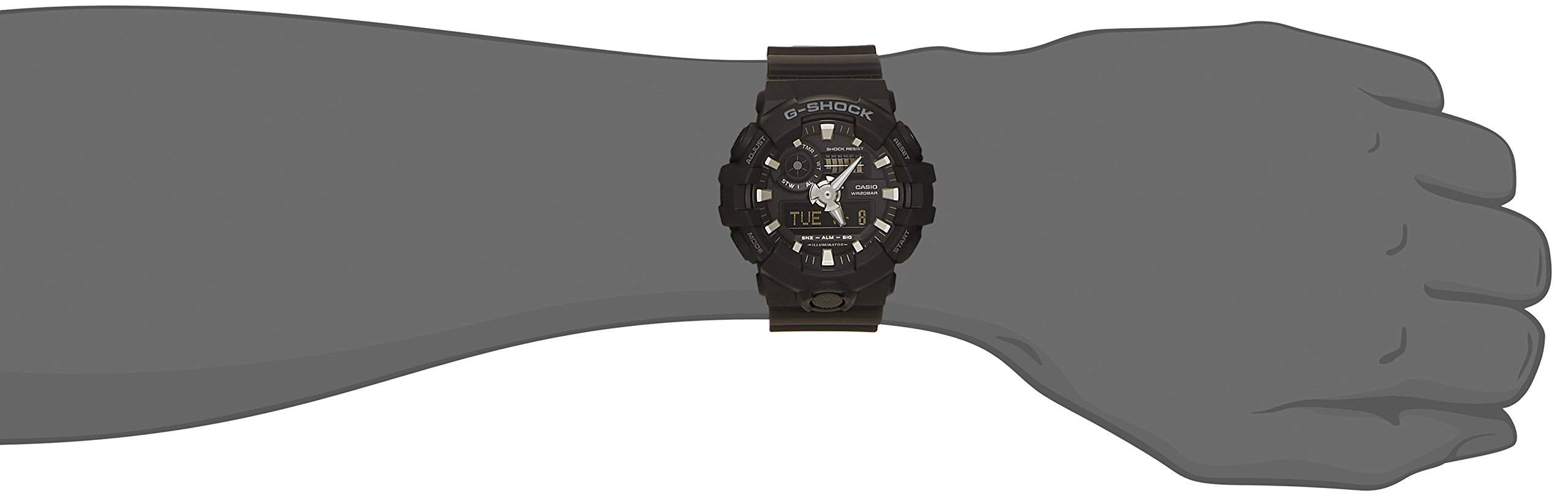 G-SHOCK(ジーショック) Casio G-SHOCK GA-700 Series Wristwatch, Black