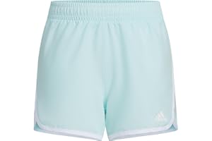 adidas Girls' Elastic Waistband Woven Retro Running Gym Shorts