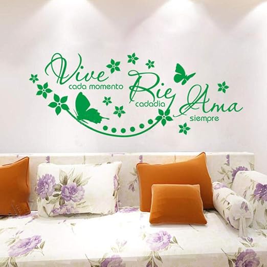 Amazon Com Zrisic Wall Stickers Spanish Vinyl Wall Decals Say