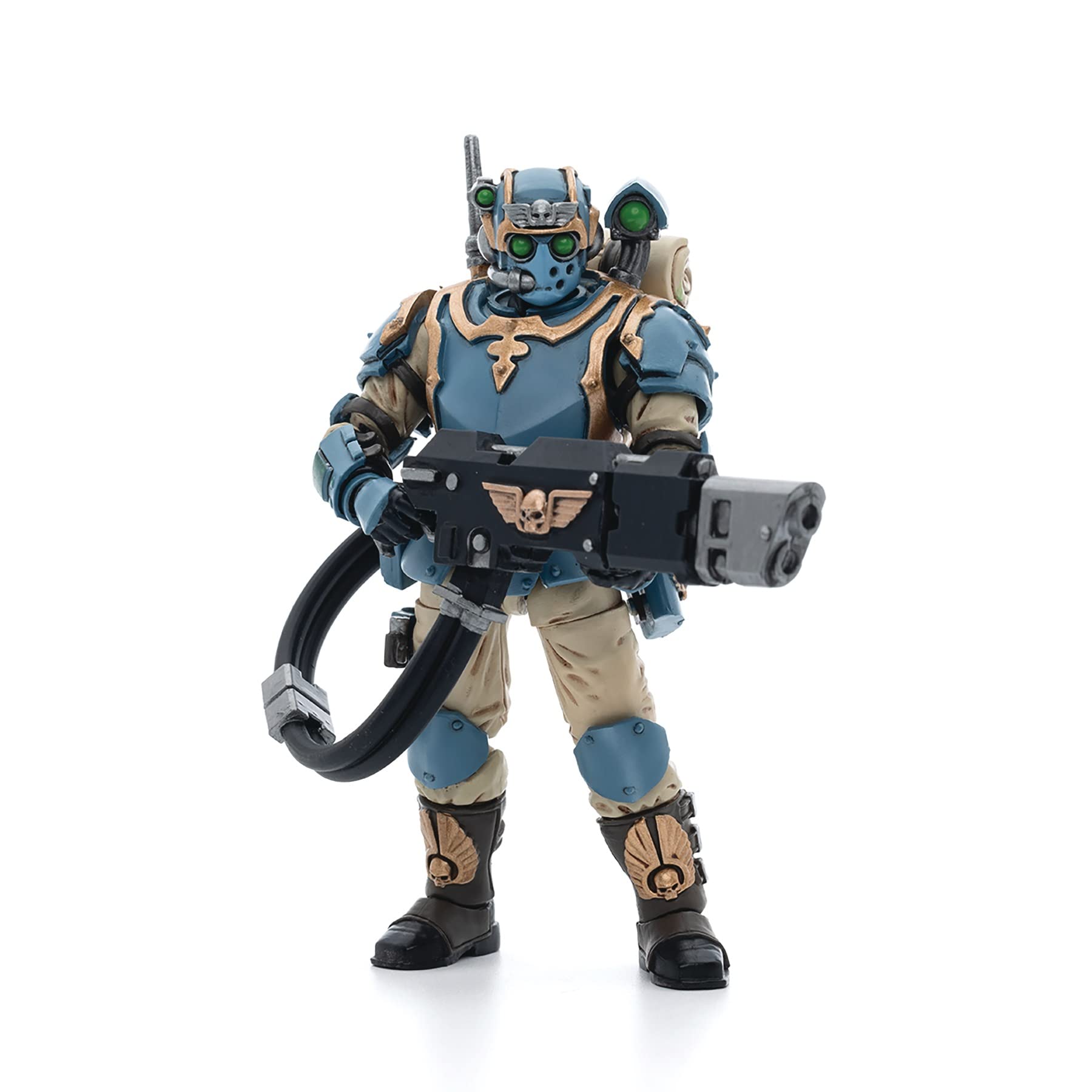 JOYTOY Scale Figure Warhammer 40K: Astra Militarum Tempestus Scions Squad 55th Kappic Eagles Volley Gunner Figure 1:18 Scale Unisex, Multicolour, One Size