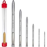 XIALUO Rope Splicing Tool Kit with 6 Stainless Steel Mirror polishing Splicing Tool and Fids Pusher Suitable for Rapid Recovery and Splice Double Braid Rope