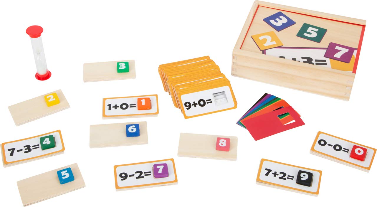 Small Foot 11730 Learning Game Wooden Puzzle Mathematics, wooden toy for learning maths, for students, for ages 6+ years — image 1