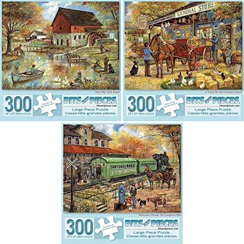 Bits and Pieces Value Set of 3300 Piece Jigsaw Puzzles for Adults