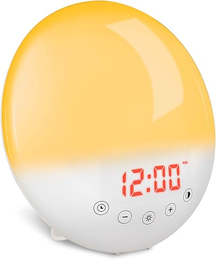 Amazon Co Jp Yulu 目覚まし時計 光 目覚ましライト 大音量 日の出 日没再現 30段階調光 ダブルアラーム スヌーズ機能 Fmラジオ 録音 クロックラジオ ベッドサイドランプ ナイトライト 照明 寝室 日本語説明書付き ホーム キッチン