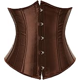 ADELCE Underbust Corsets for Women Waist Training Plus Size Bustier Waist Cincher Corset