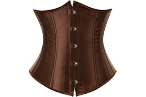 ADELCE Underbust Corsets for Women Waist Training Plus Size Bustier Waist Cincher Corset